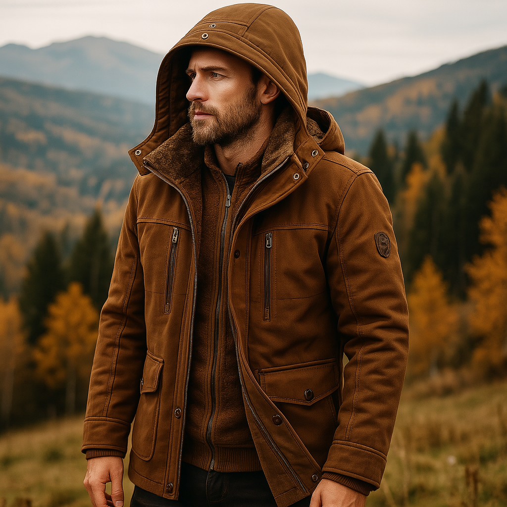 Winter Down Jacket For Men – Hooded Parka Style