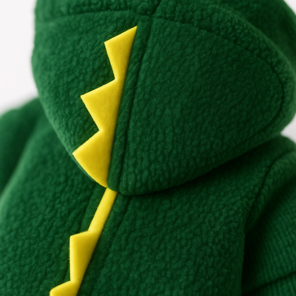 Funny Dinosaur Cat Costume Fleece Hoodie for Halloween