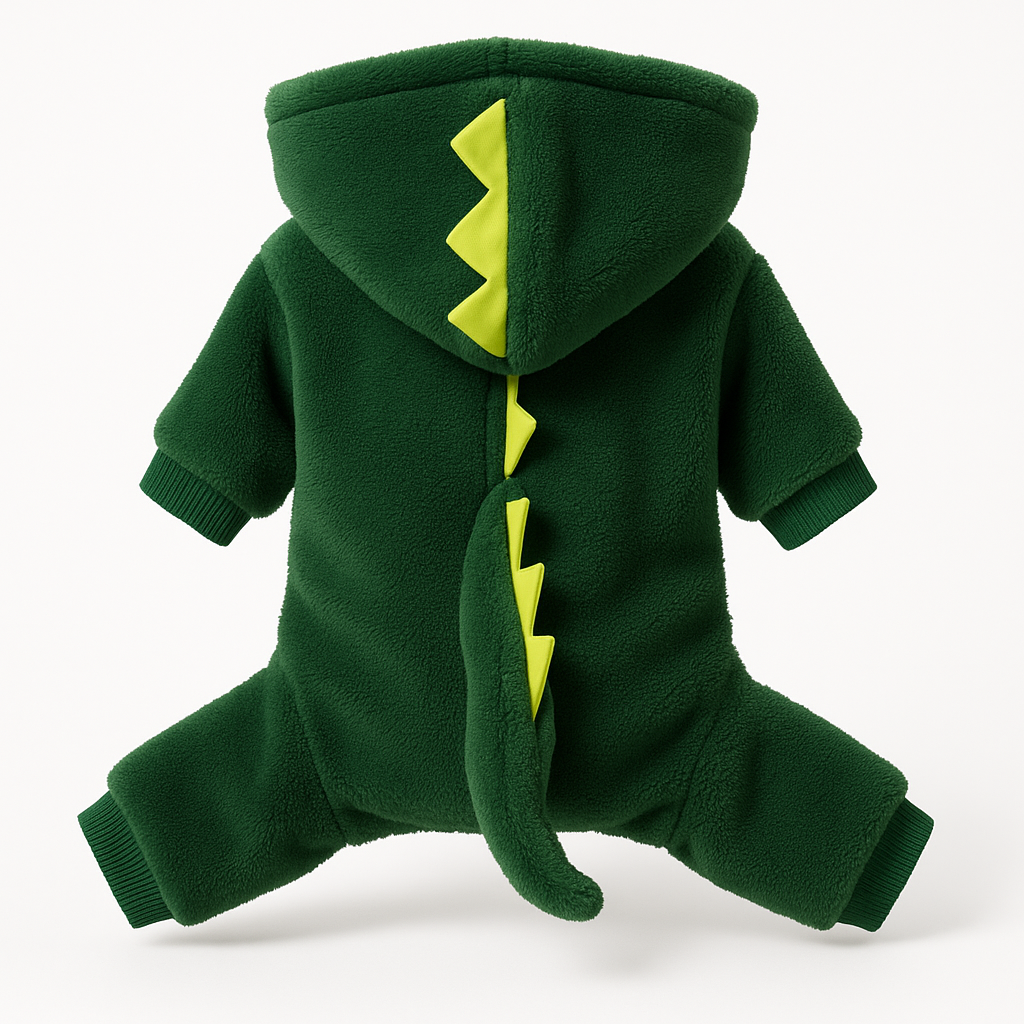 Funny Dinosaur Cat Costume Fleece Hoodie for Halloween