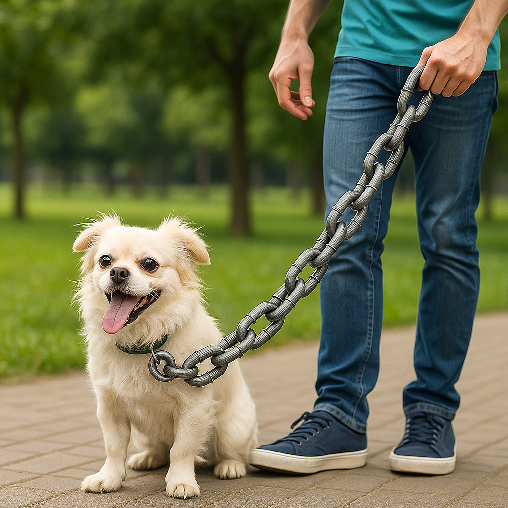 Funny Dog Leash Big Chain Design