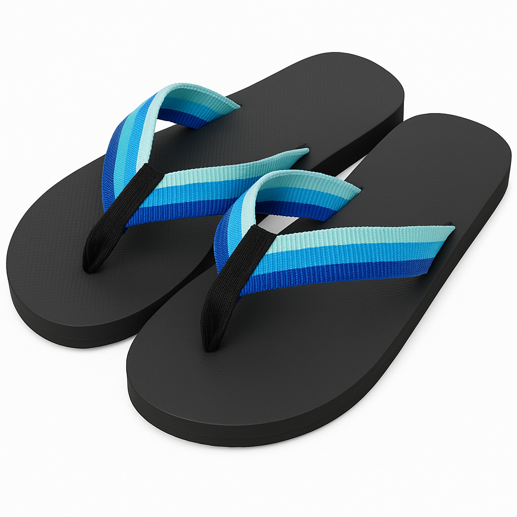 Funny Flip Flops with Hidden Sand Print