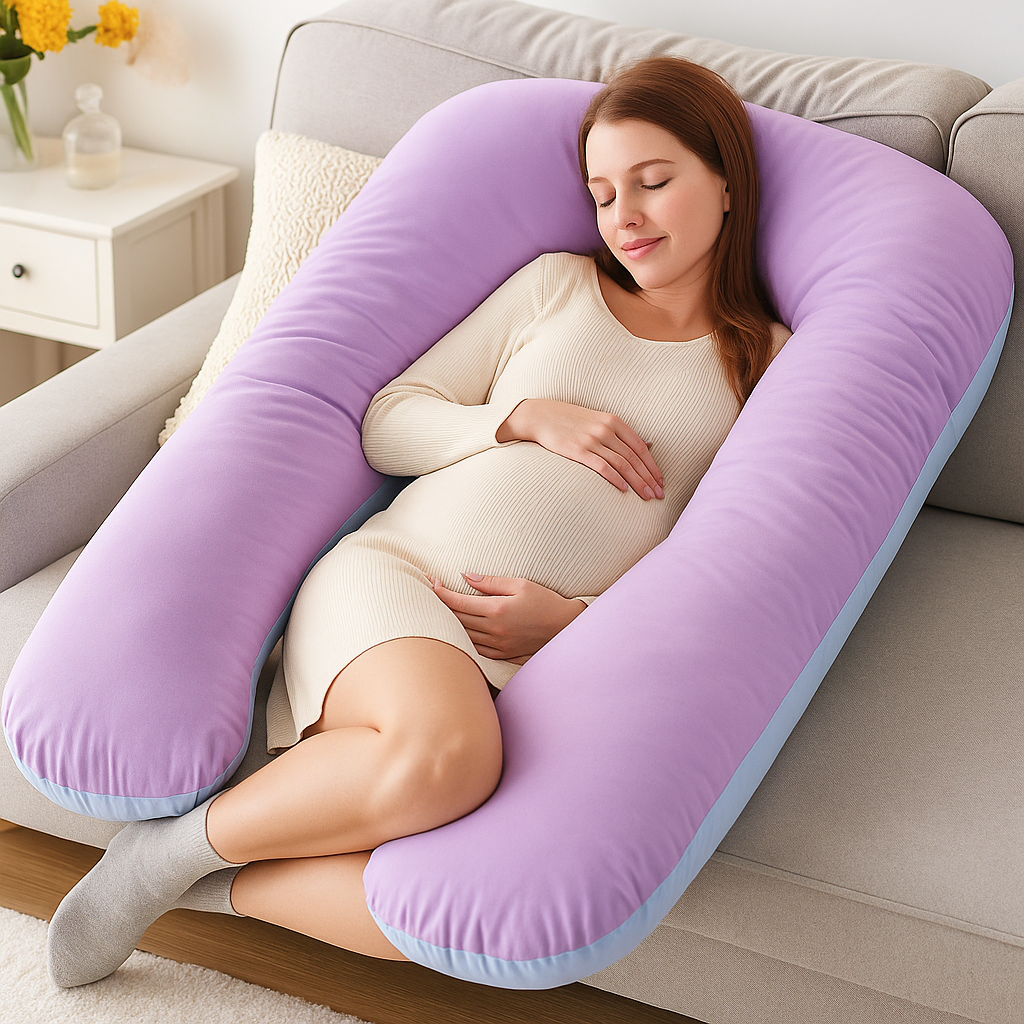 Pregnancy Pillow — Full Body U-Shaped Support