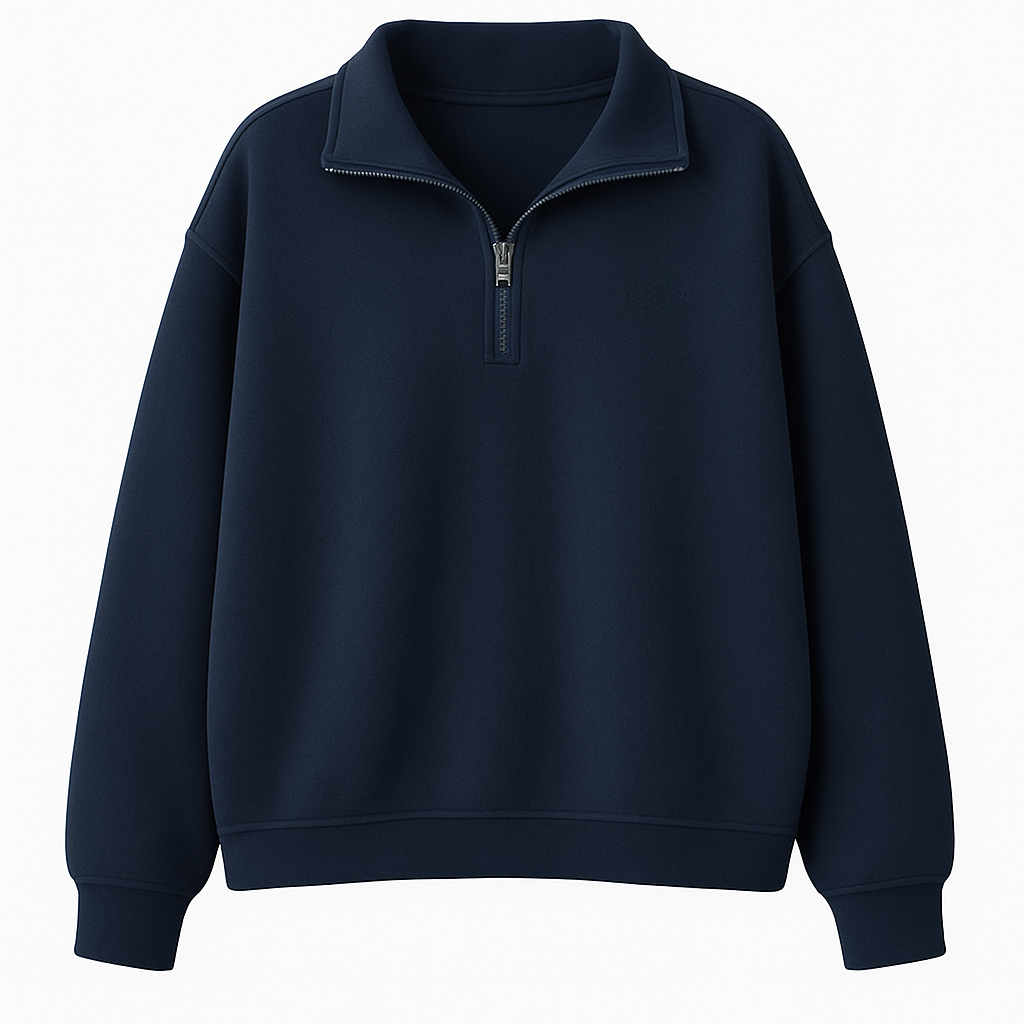 Half-Zip Fleece Sweatshirt Casual Long Sleeve for Women