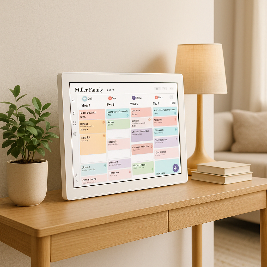 Digital Wall Calendar - Interactive Family Schedule Planner