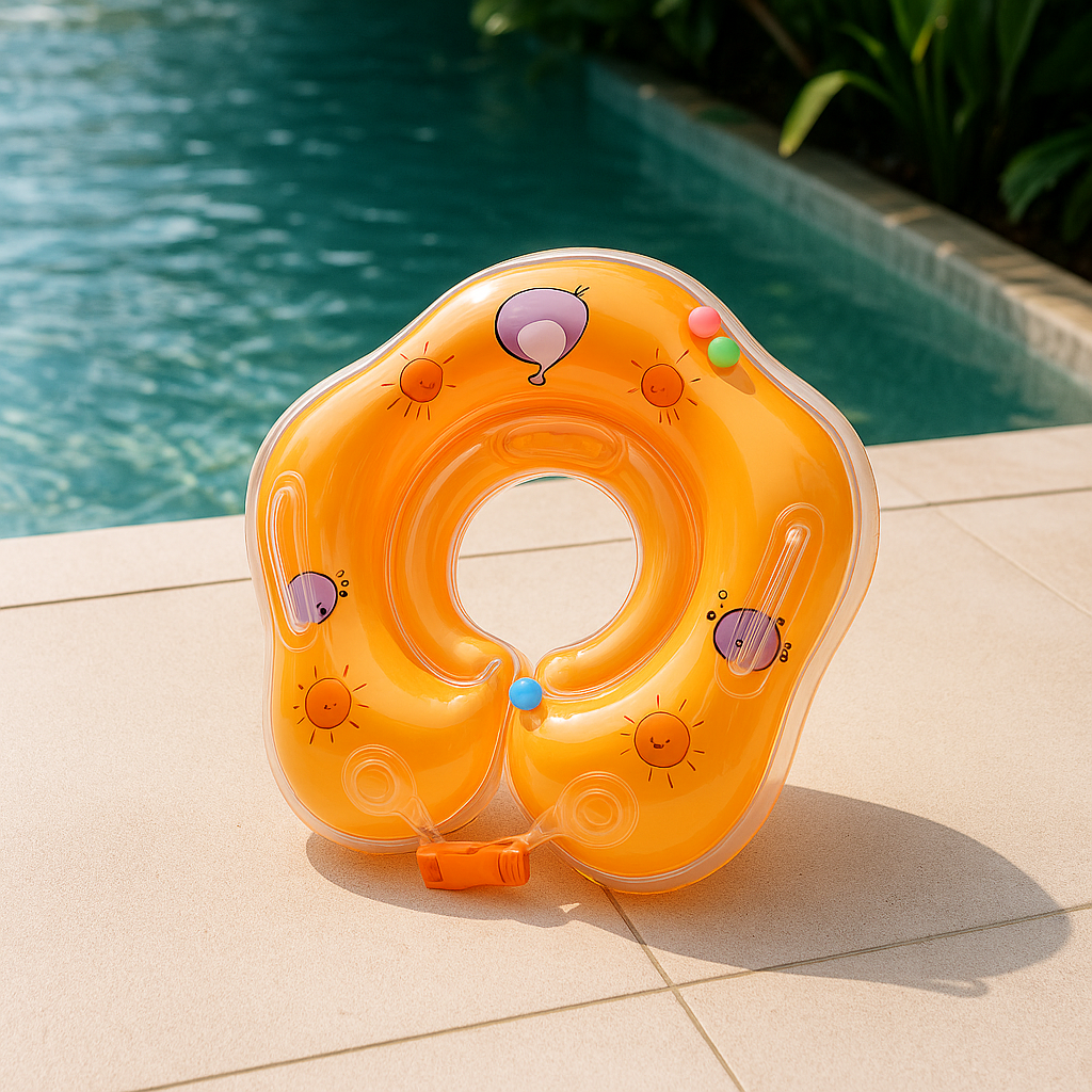 Infant Neck Float — Baby Swim Ring for Tub or Pool