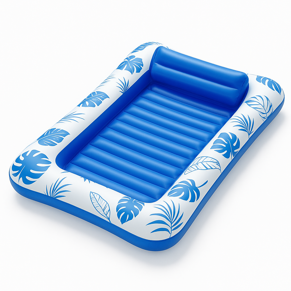 Inflatable Tanning Pool Float – Adult Lounge Sunbed Raft