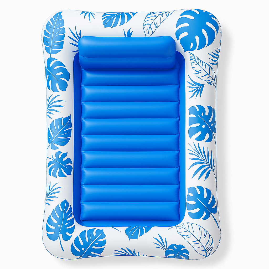 Inflatable Tanning Pool Float – Adult Lounge Sunbed Raft