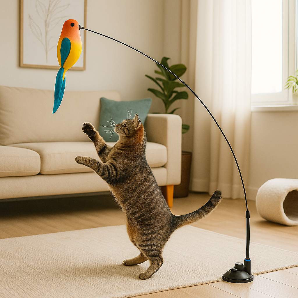 Interactive Cat Toy – Bird Wand