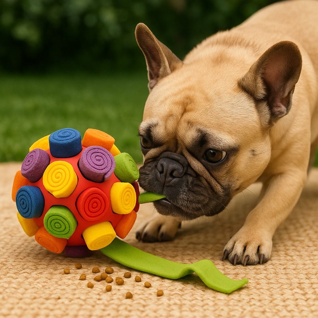 Interactive Dog Toy – Treat Puzzle & Snuffle Ball