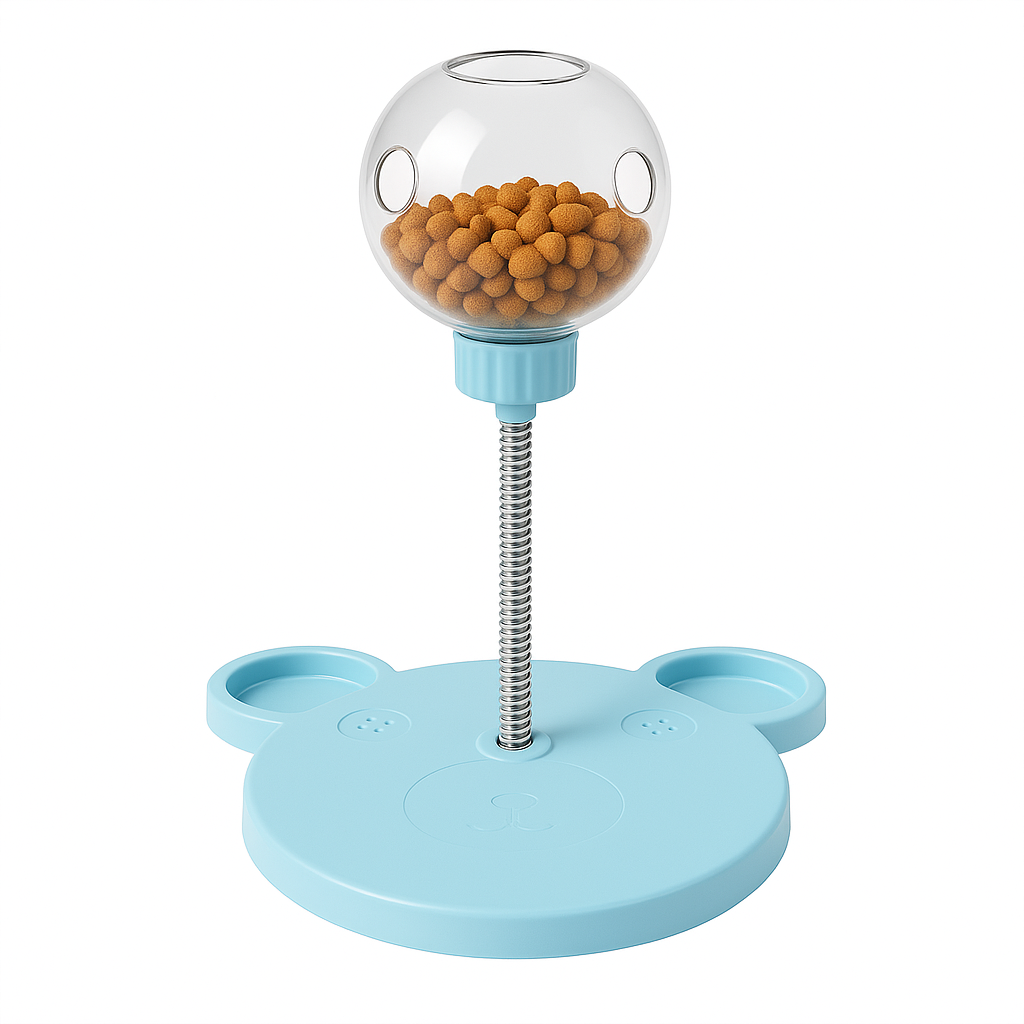 Interactive Dog Treat Toy – Puzzle Feeder & Wobbler