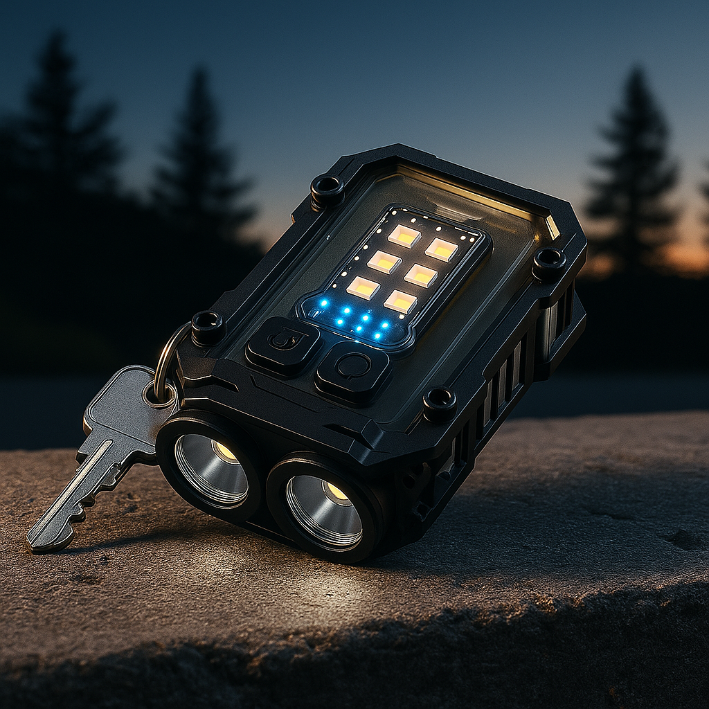 Keychain Flashlight – High Brightness Dual-Source LED Torch