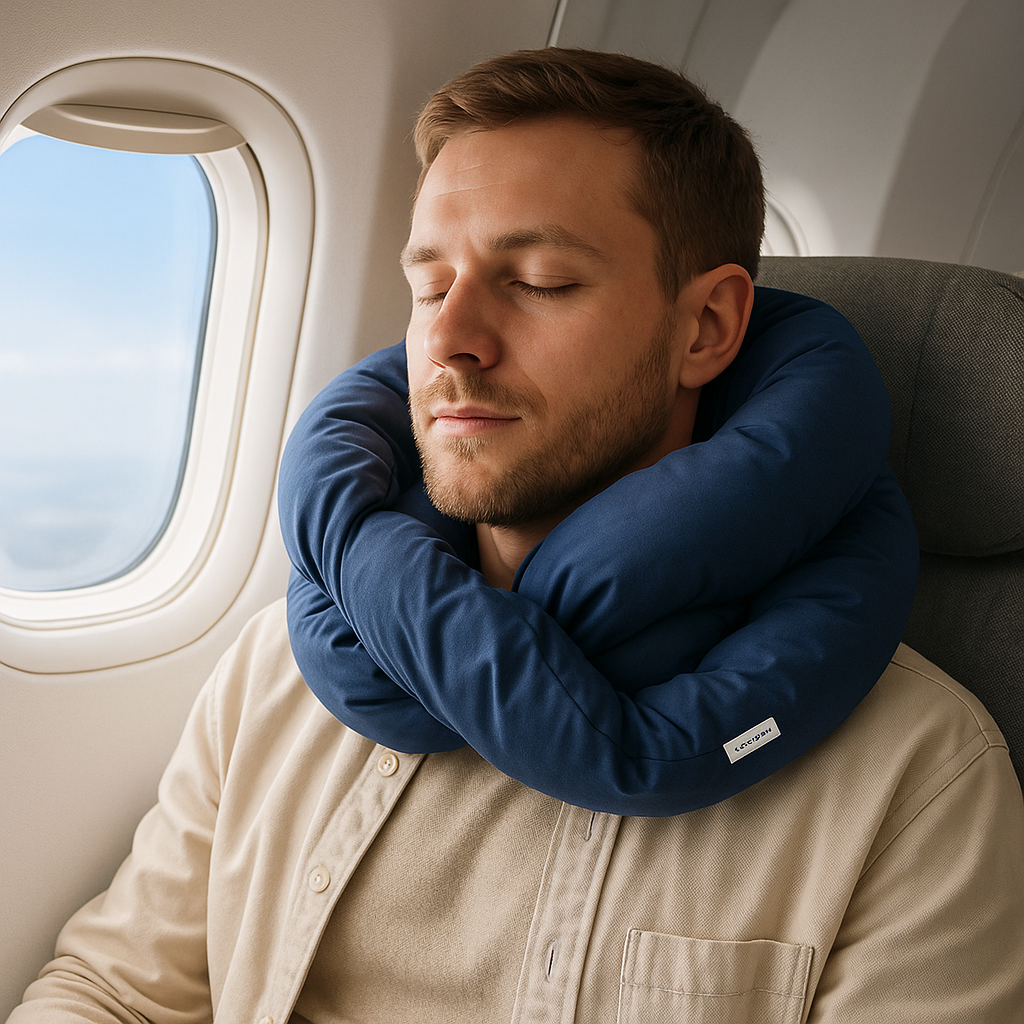 Travel Neck Pillow – Adjustable 360° Head Support
