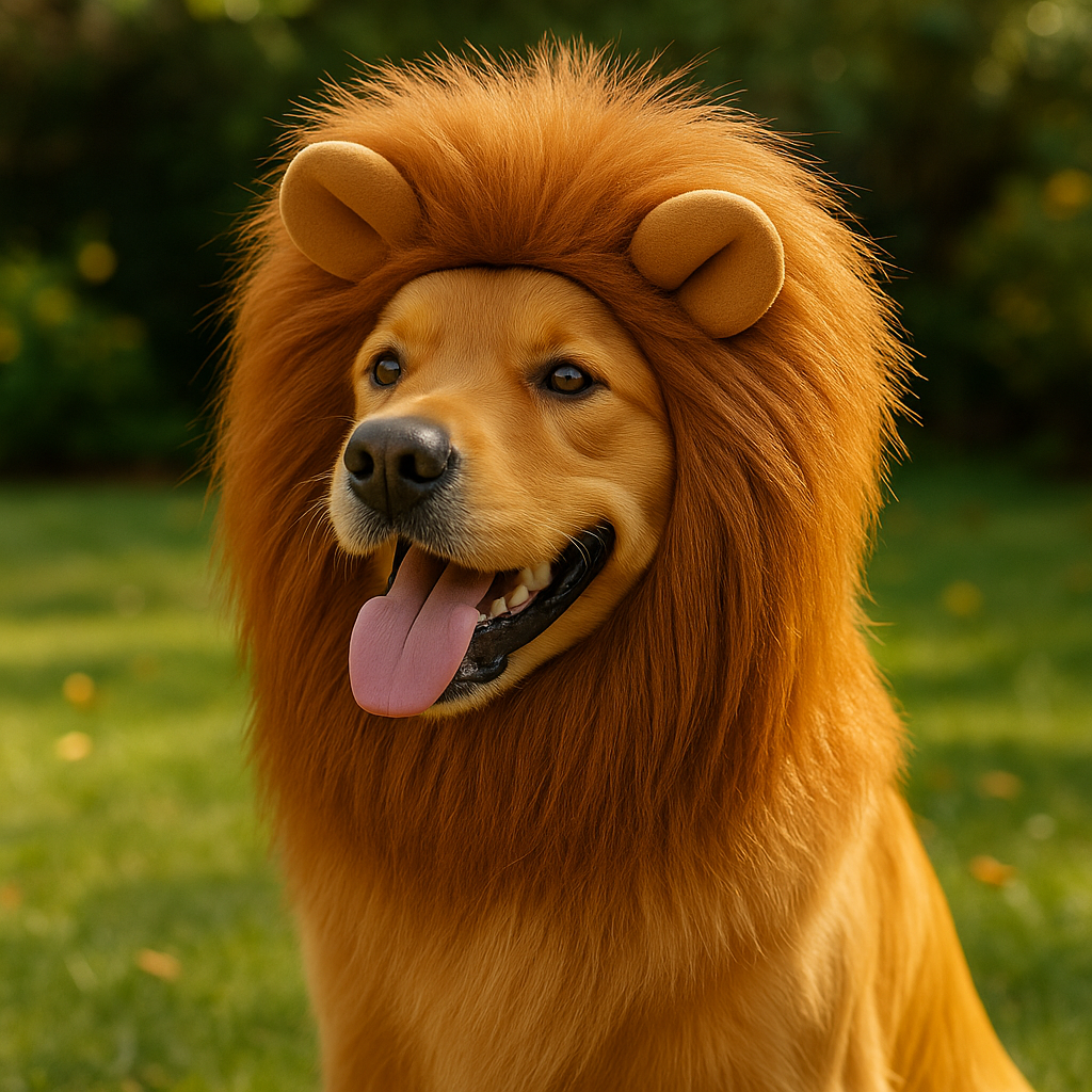 Lion Mane Dog Costume – Funny Pet Outfit