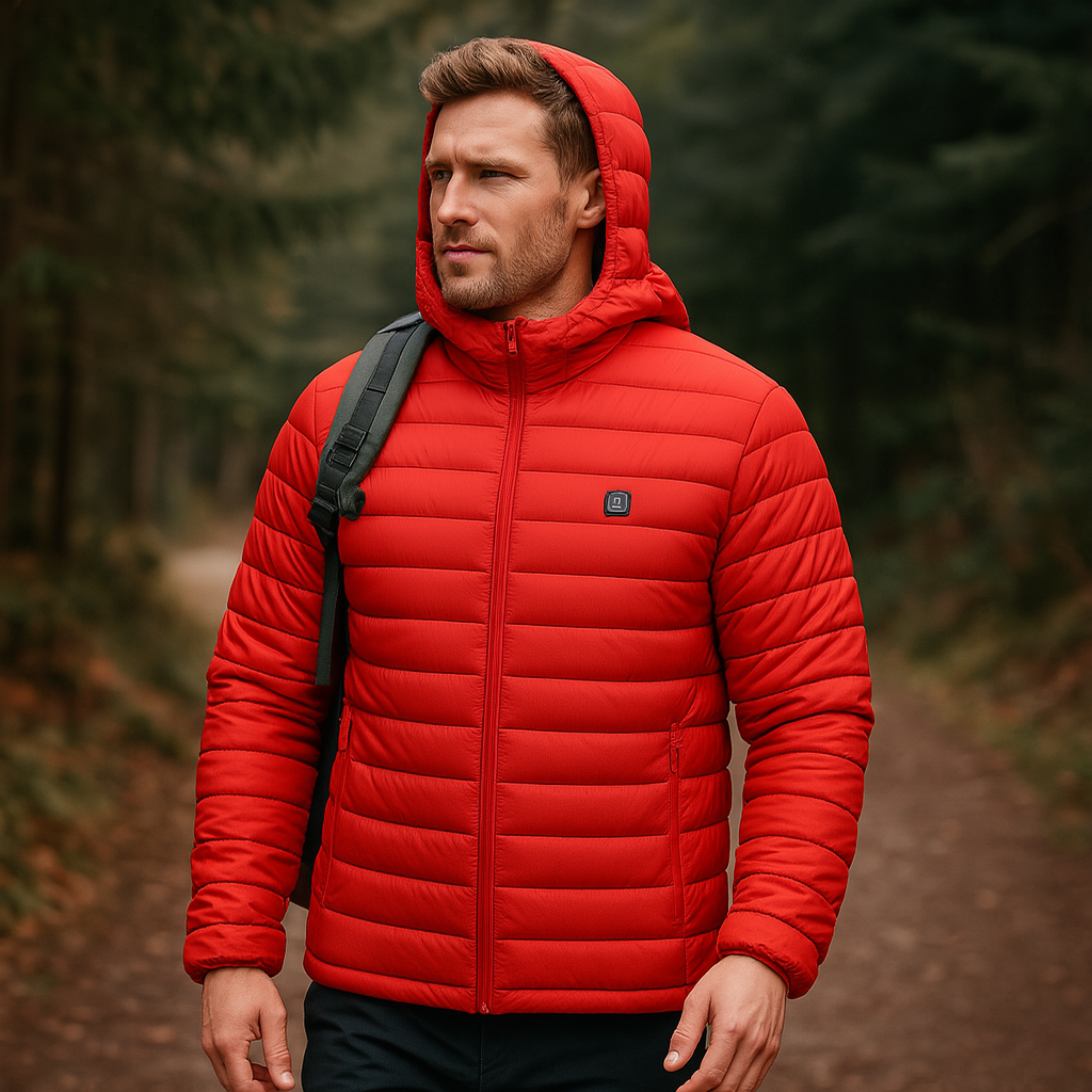 Men’s Heated Winter Coat with 5-Zone Heating