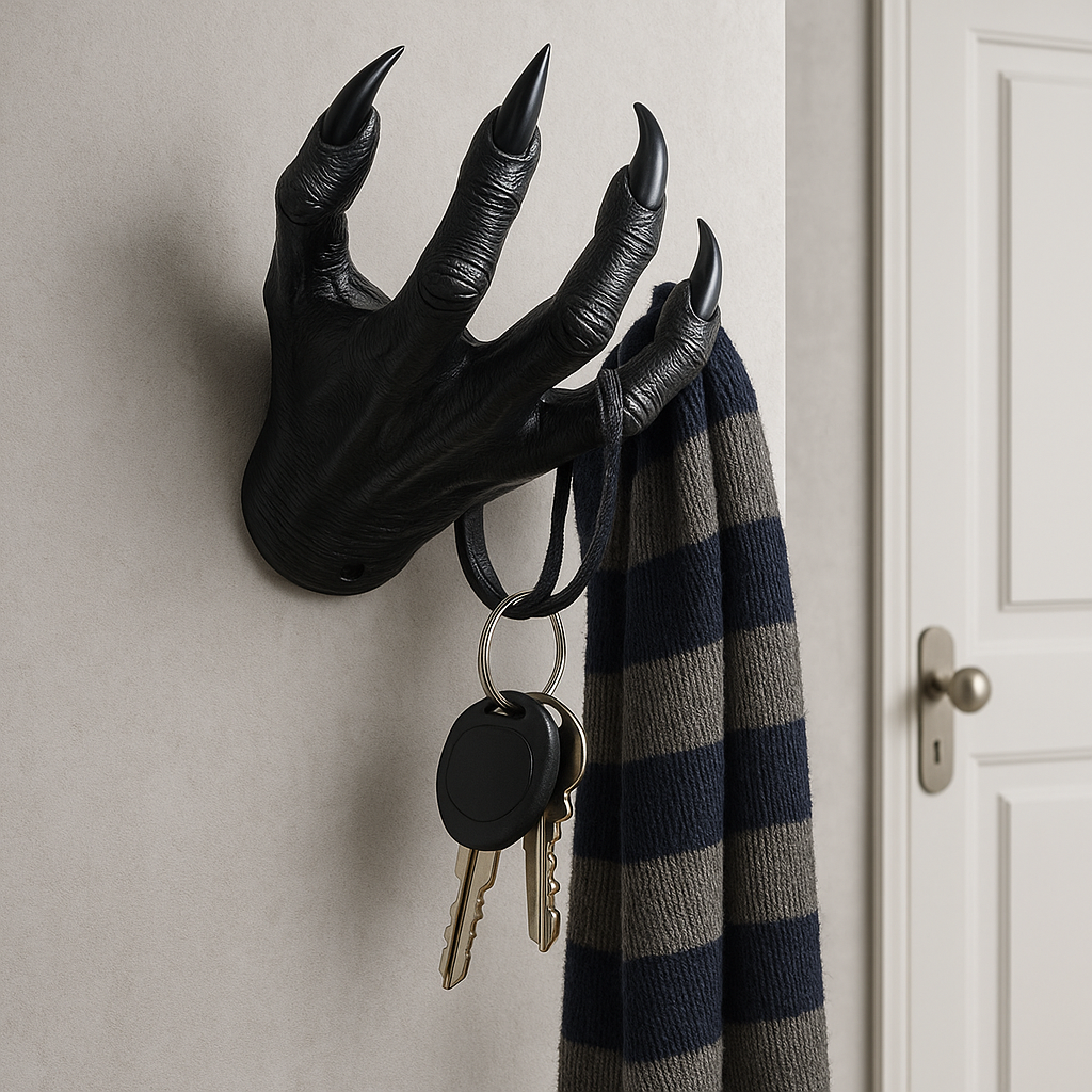 Gothic Wall Art Sculpture – Witch Hand Hook Decor