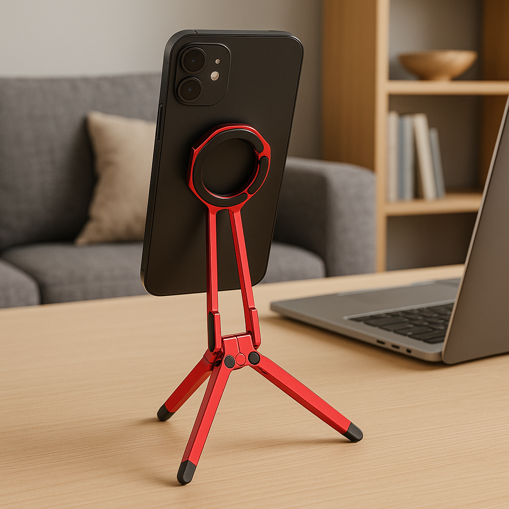 Magnetic Phone Holder – Adjustable Mobile Stand with Strong Grip