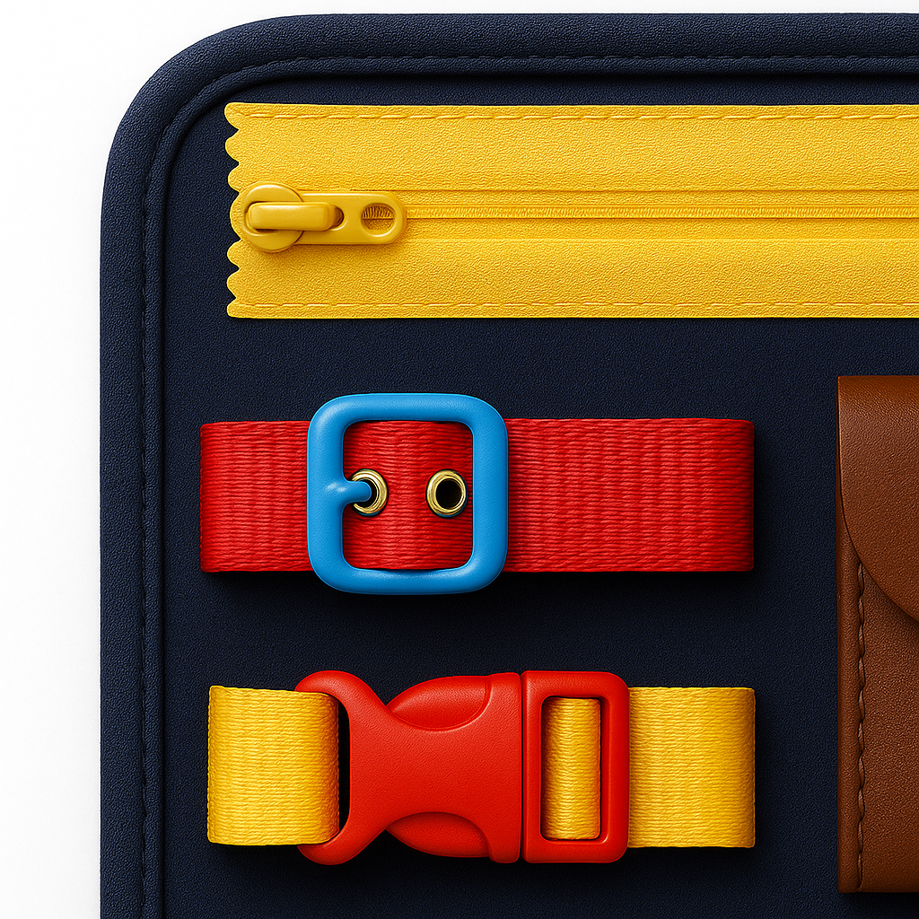 Montessori Busy Board – Travel Learning Game