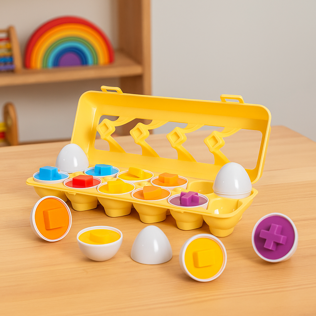 Montessori Geometric Eggs – Toy Set