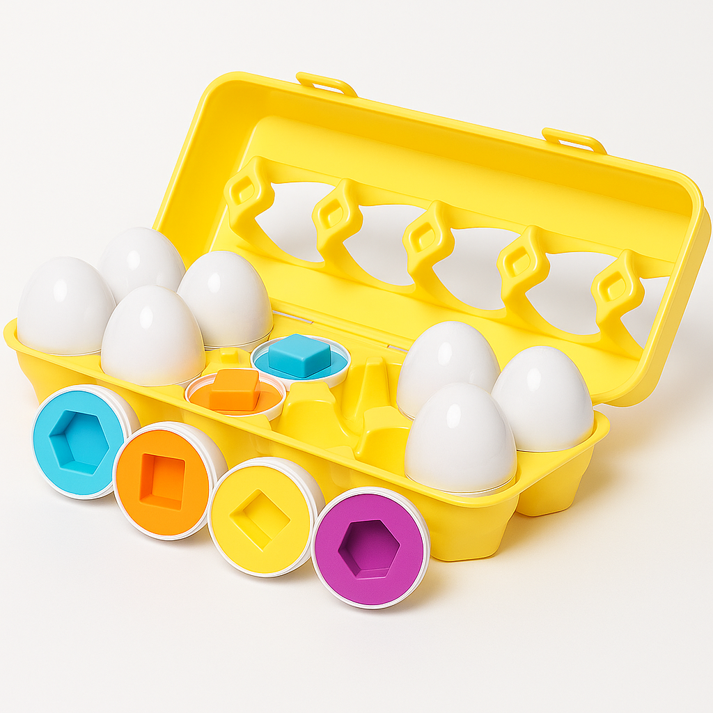 Montessori Geometric Eggs – Toy Set