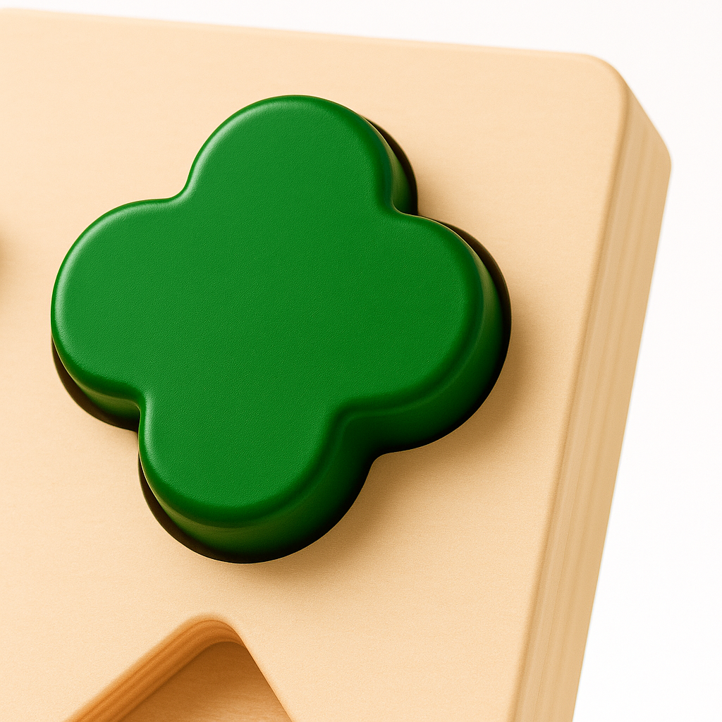 Montessori Wooden Shape Puzzle – Educational Toy for Kids