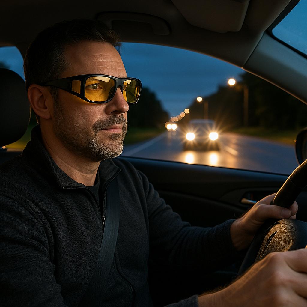 Night Driving Glasses With Anti-Glare Yellow Lens