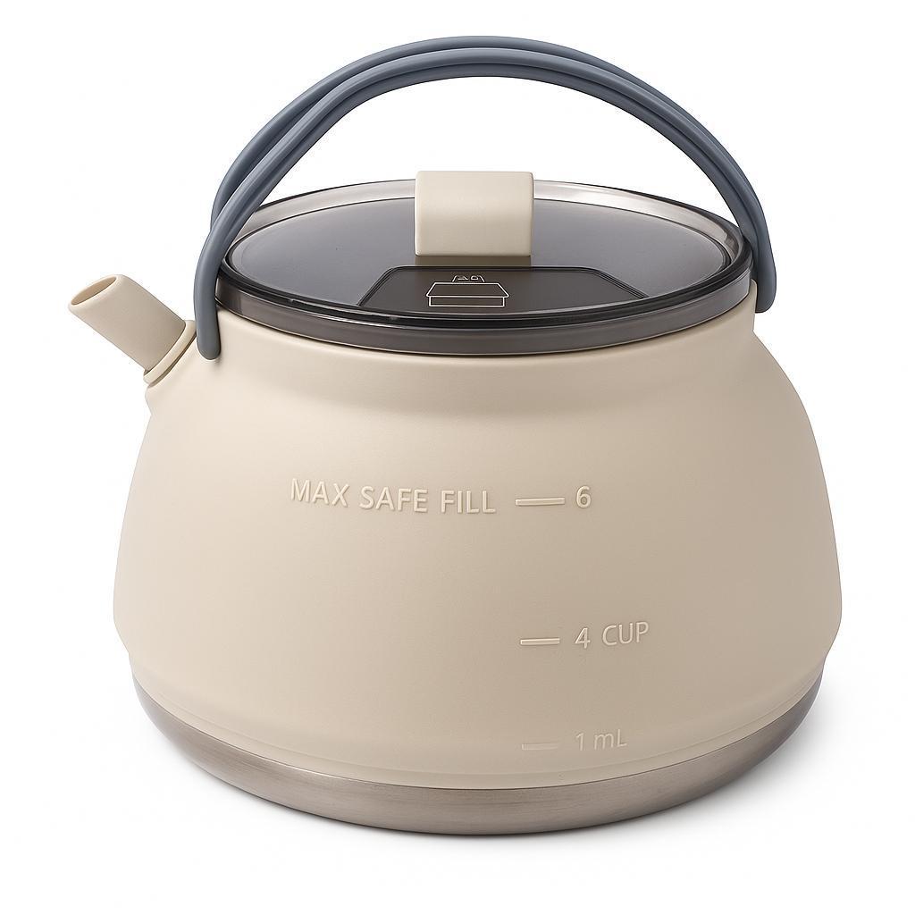 Outdoor Portable Foldable Travel Kettle With Collapsible Design