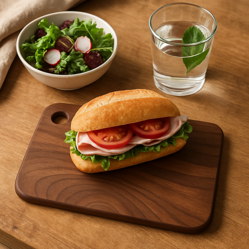 Wooden Cutting Board — Small Prep Surface with Handle
