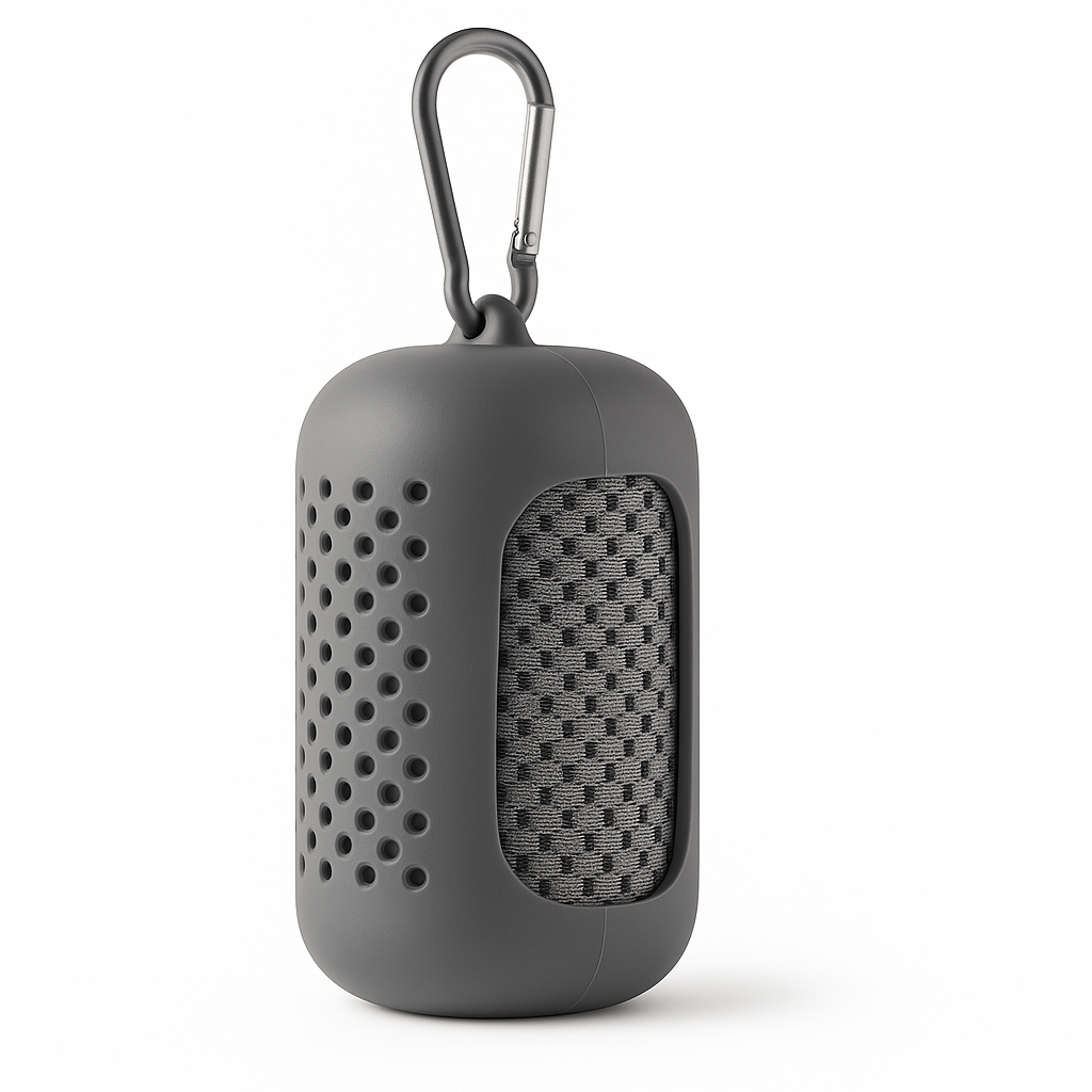 Portable Microfiber Cooling Towel – Compact Silicone Travel Case