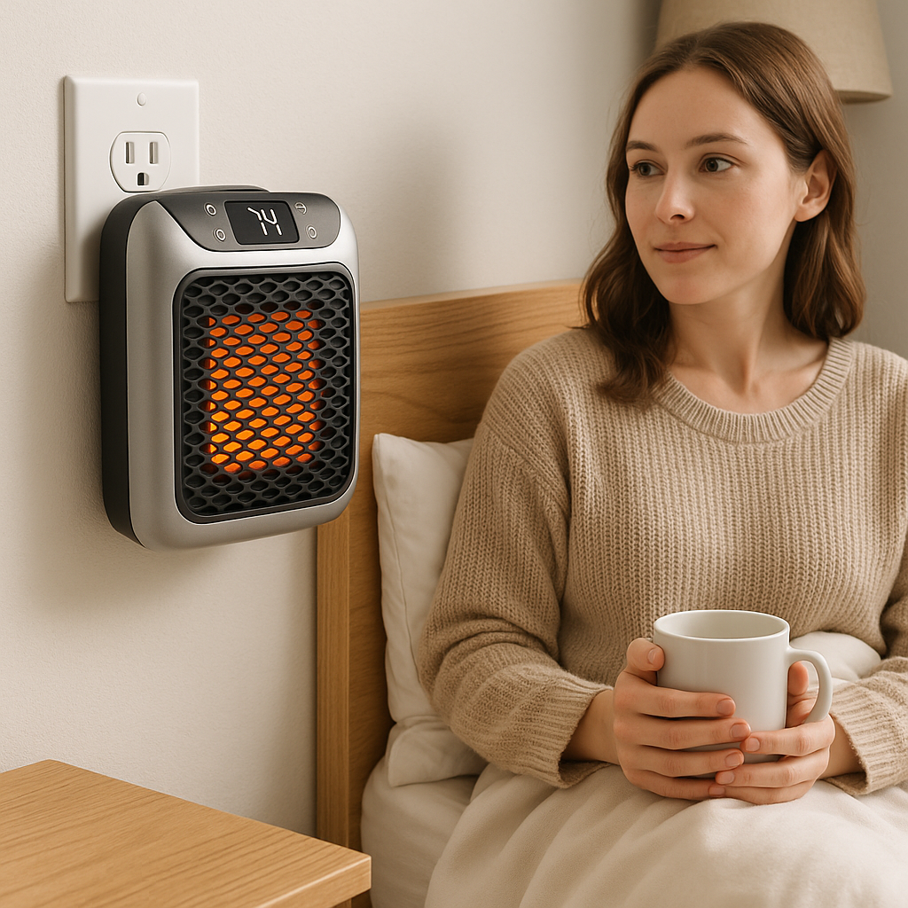 Portable Small Room Heater - Plug-In Electric Space Warmer