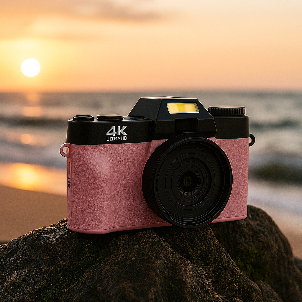 4K Digital Camera for Photography - Flip Screen 16X Zoom Autofocus Camcorder