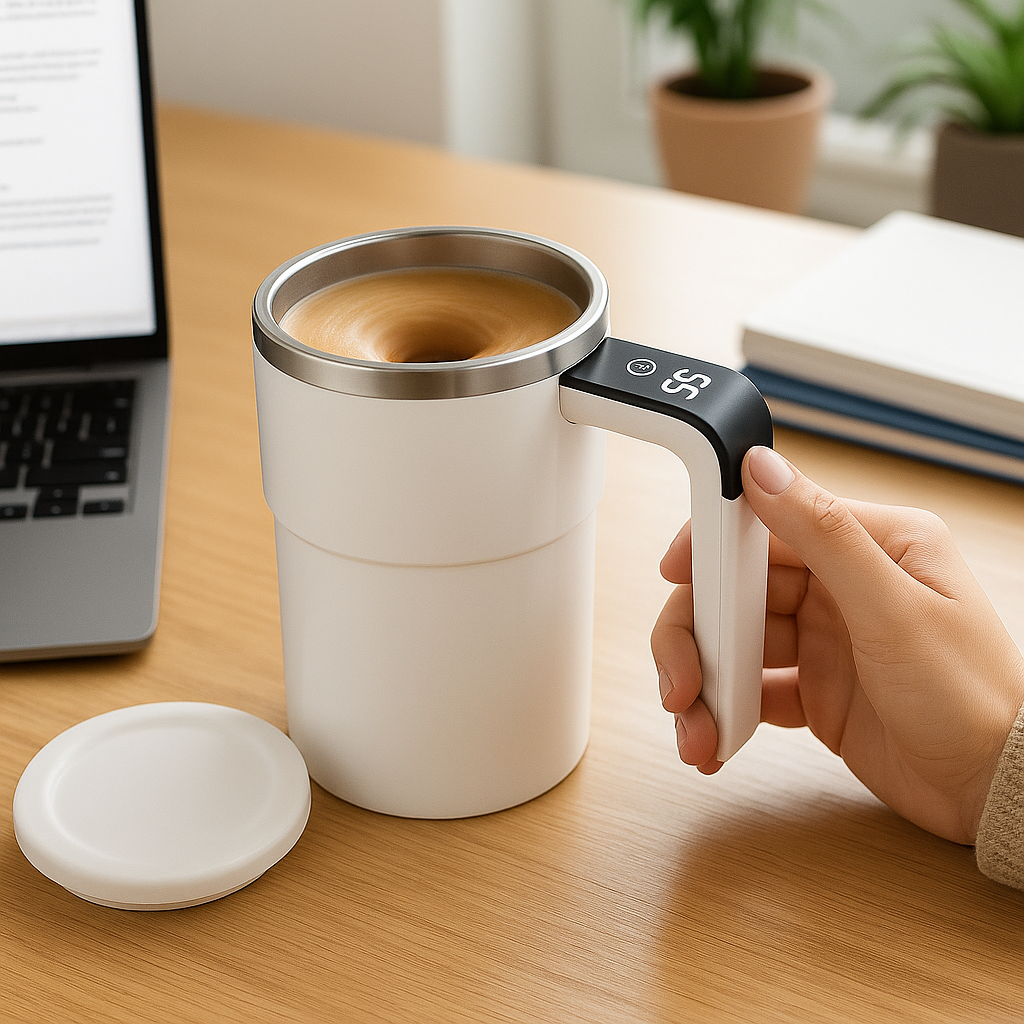 Self Stirring Mug – Automatic Magnetic USB Rechargeable Cup