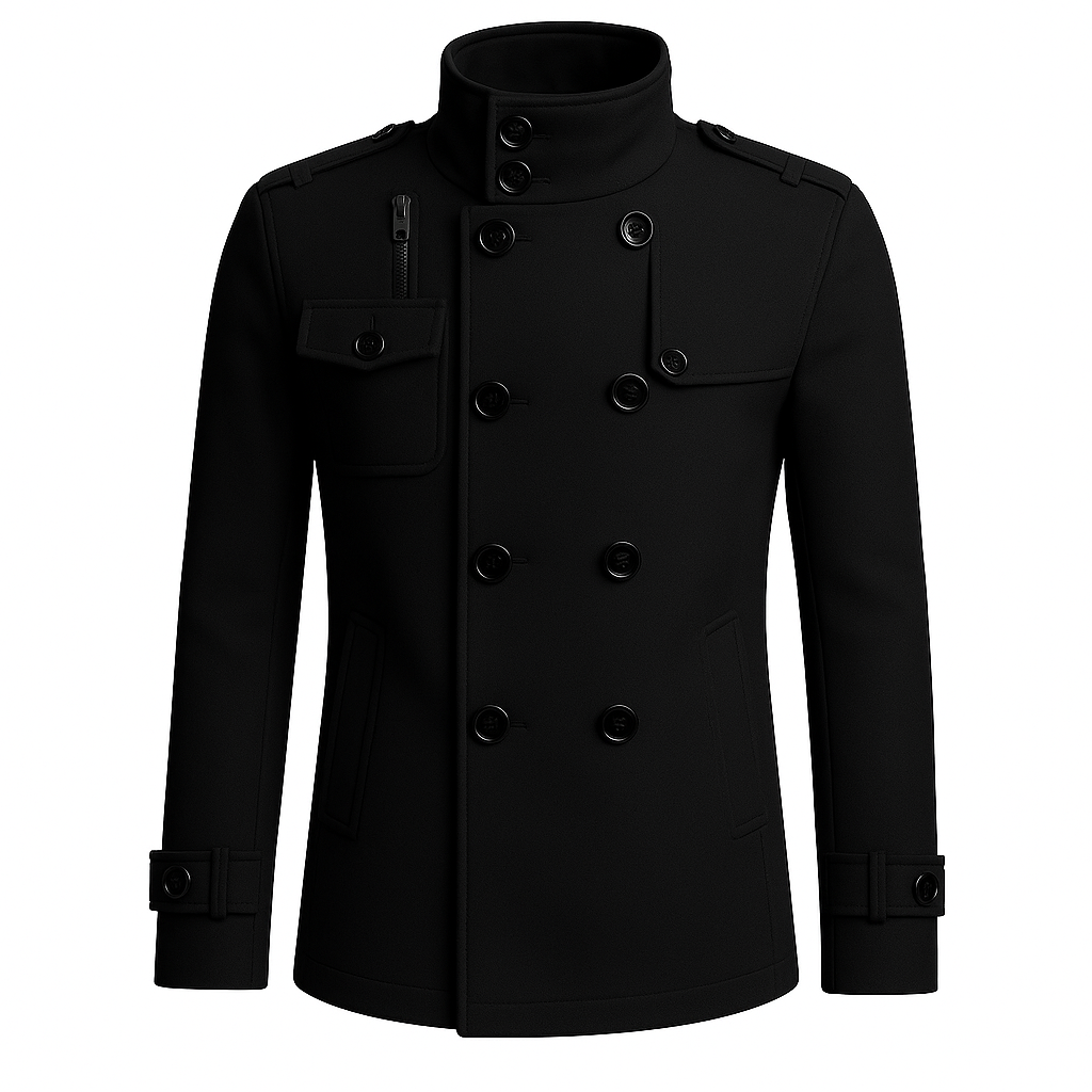 Slim Fit Overcoat Jacket for Men