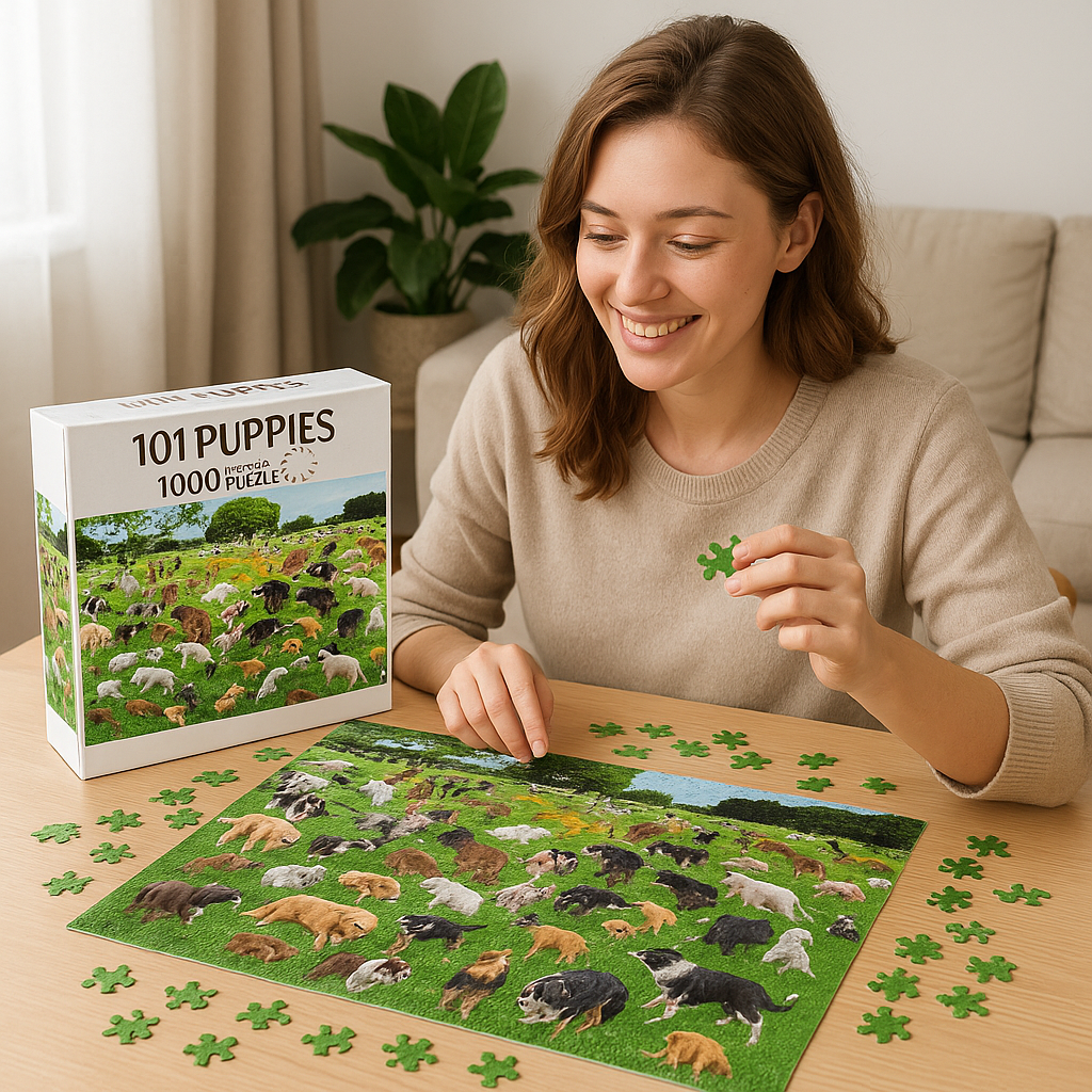 Jigsaw Puzzle – 101 Puppies 500/1000-Pieces