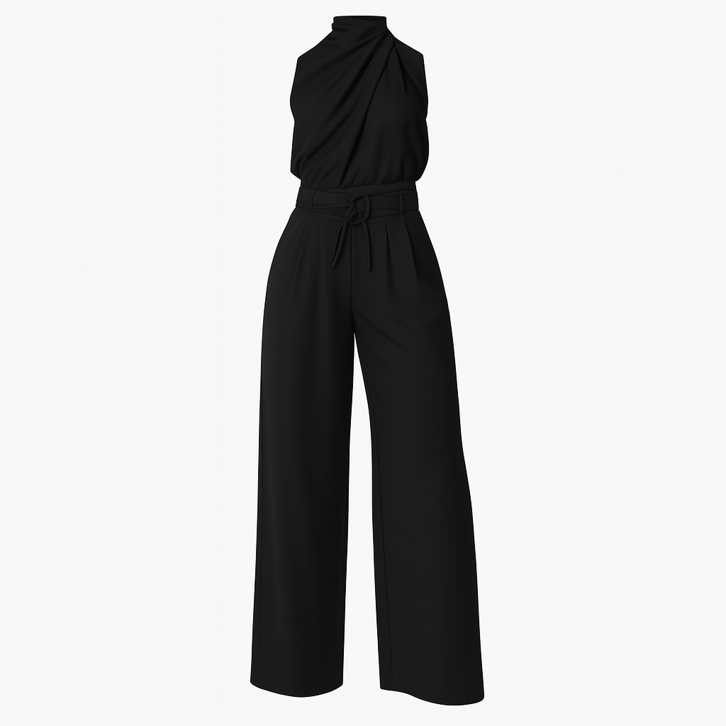 Two Piece Set With Wide Leg Pants For Women