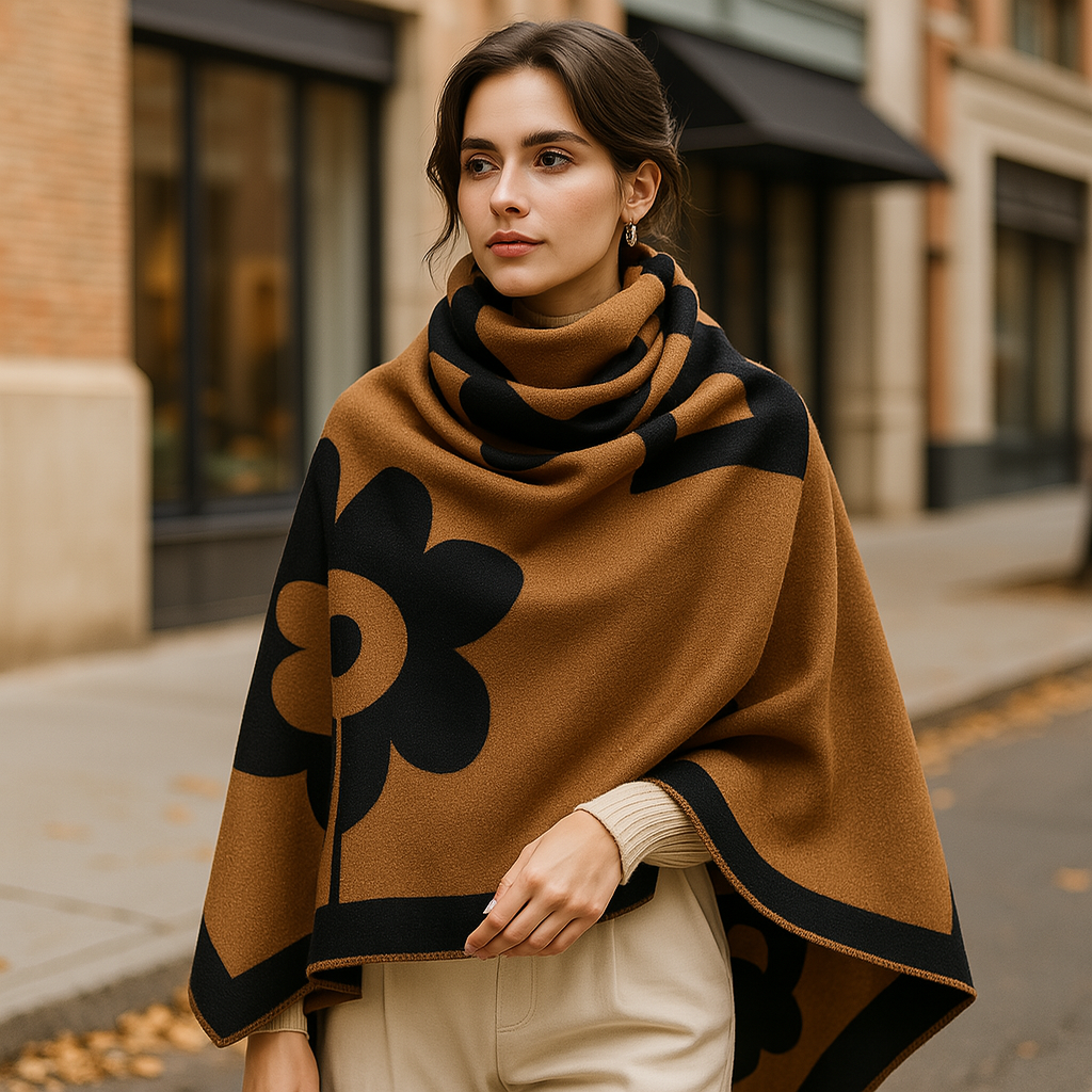 Floral Shawl – Elegant Pattern Wrap for Women