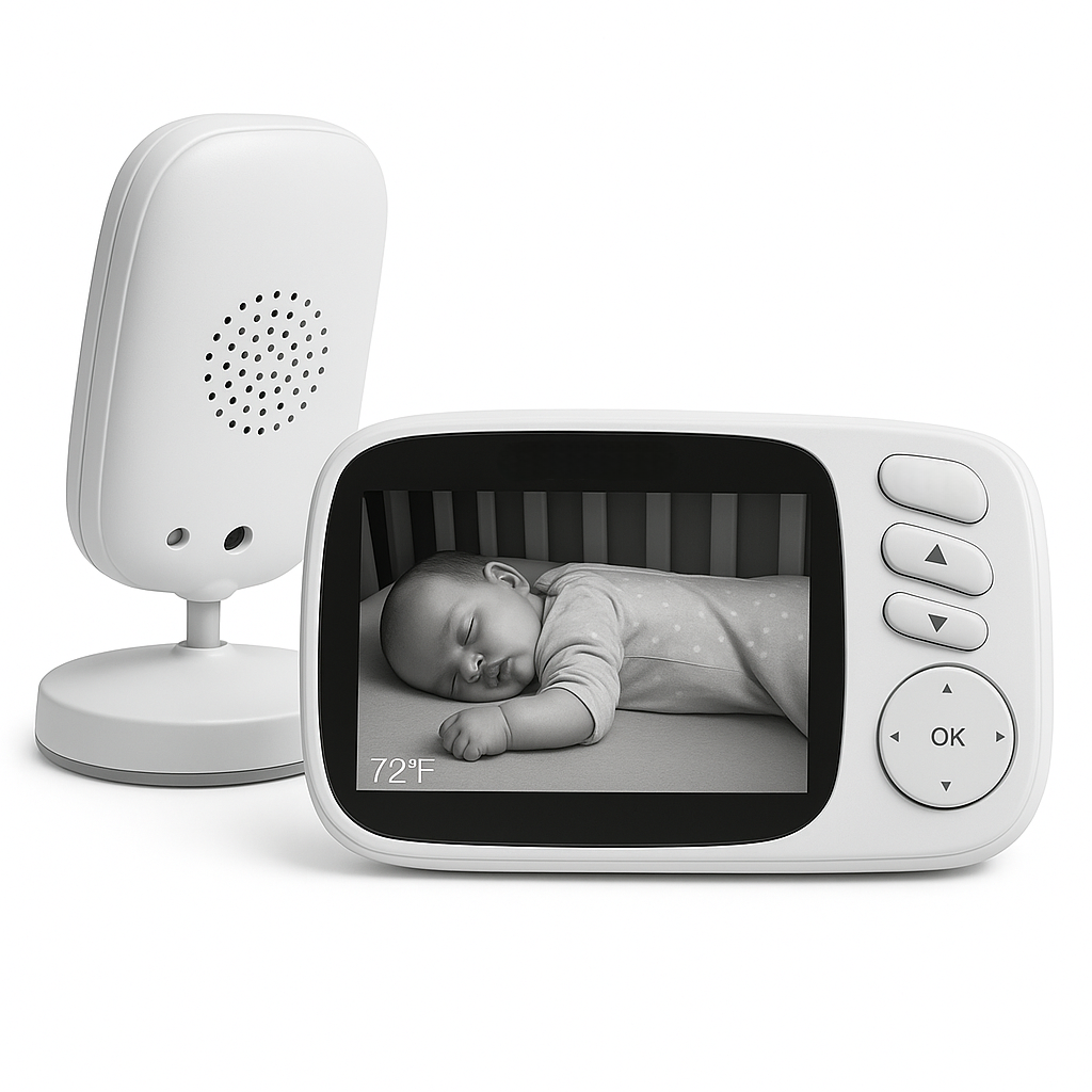 Video Baby Monitor Camera with Night Vision & Temperature Alert