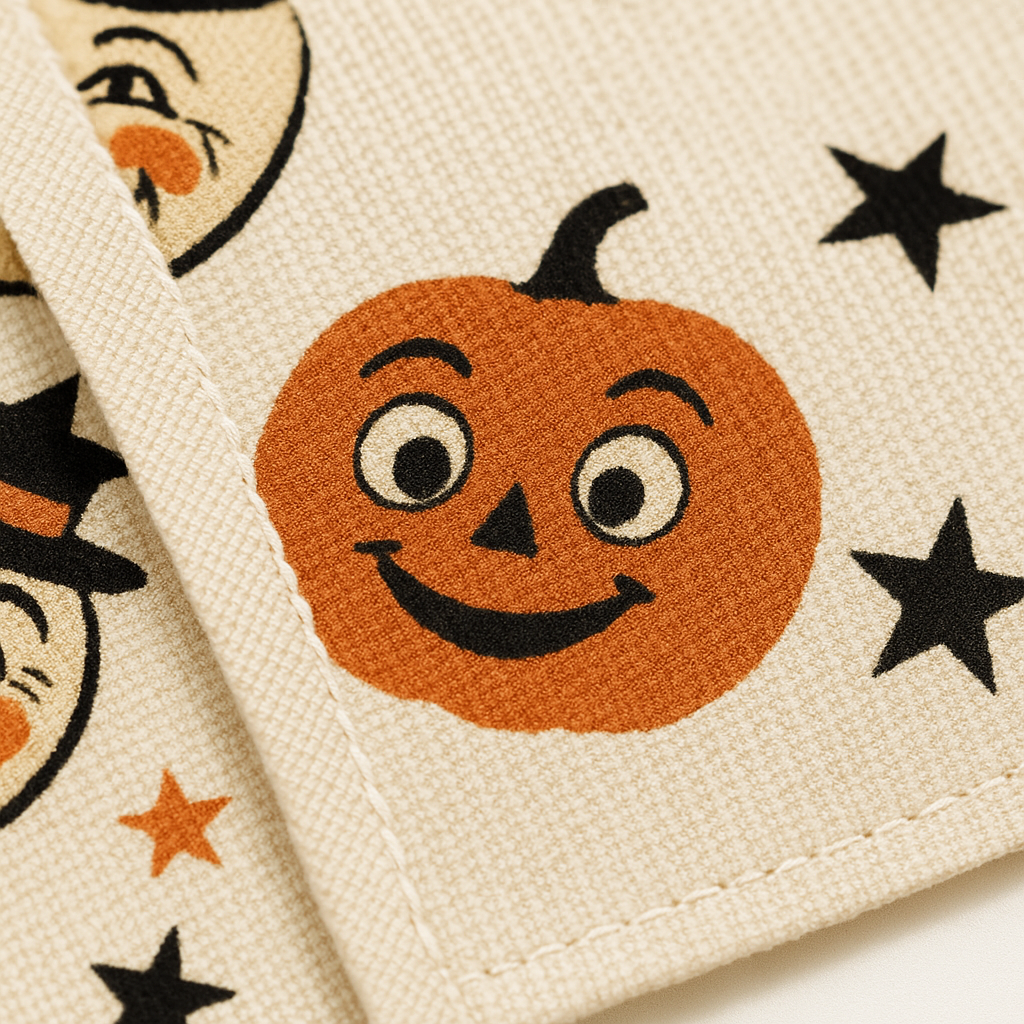 Vintage Halloween Table Runner - Spooky Decoration