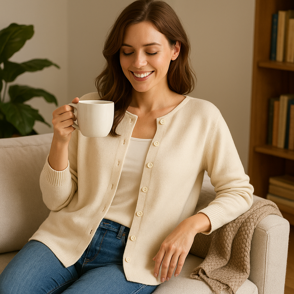 Cardigan Clothing With Buttons