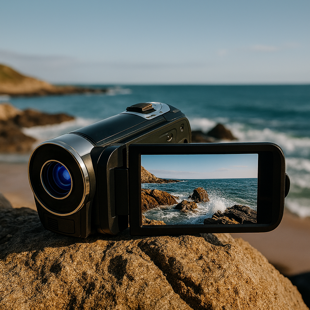 Digital Camera with Flip Screen, 1080P Camcorder 16X Zoom