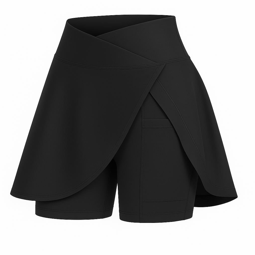 Women's Sports Skort with Pocket for Yoga & Tennis
