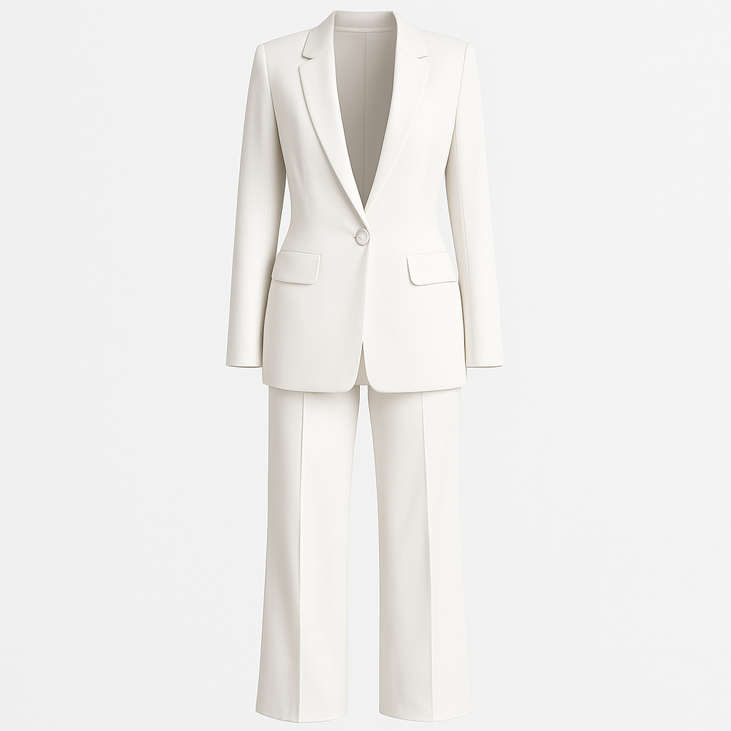 Women's Suit Set With Wide Leg Pants