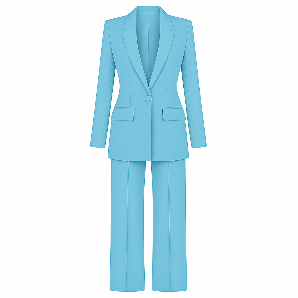 Women's Suit Set With Wide Leg Pants