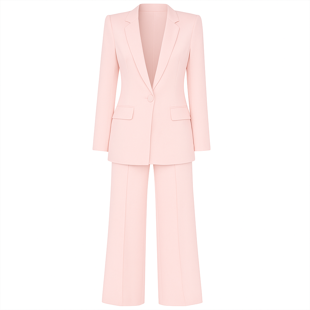 Women's Suit Set With Wide Leg Pants
