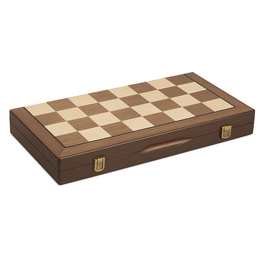 Wooden Chess Set – Folding Board with Magnetic Pieces