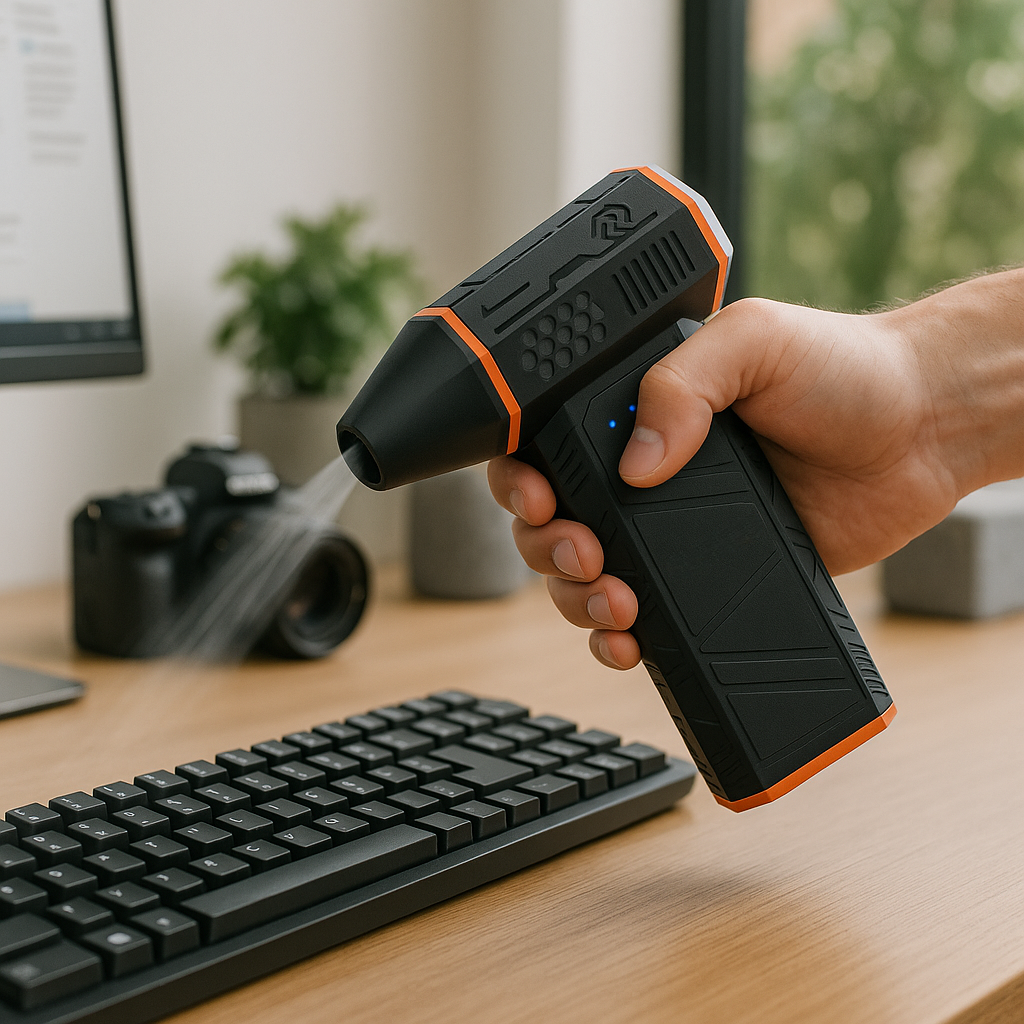 Electric Air Duster – Cordless Keyboard Cleaner Mini Blower