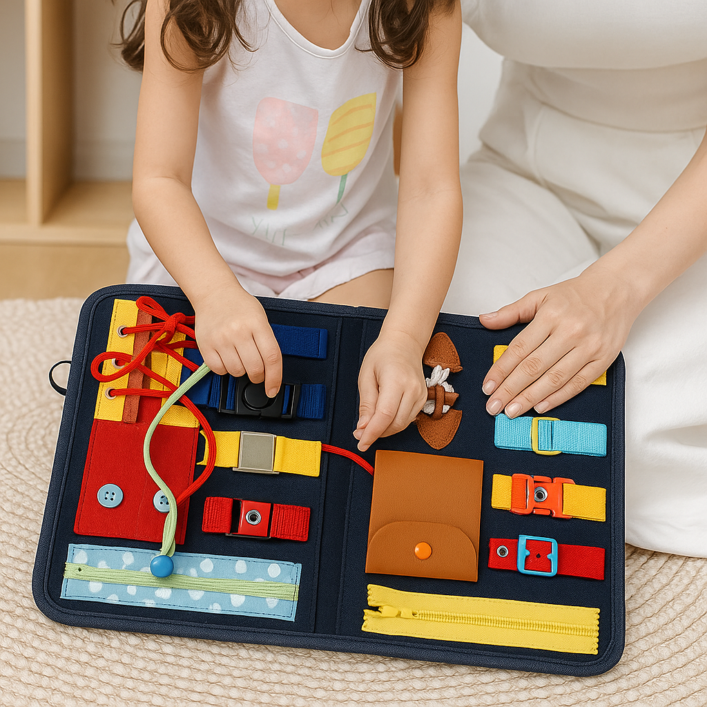 Montessori Busy Board – Travel Learning Game