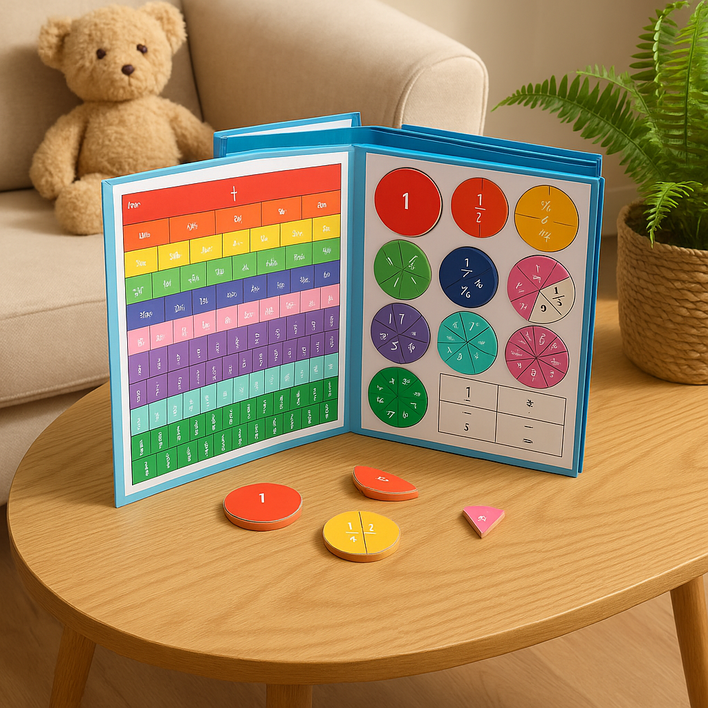 Montessori Math Game - Magnetic Fraction Learning Kit