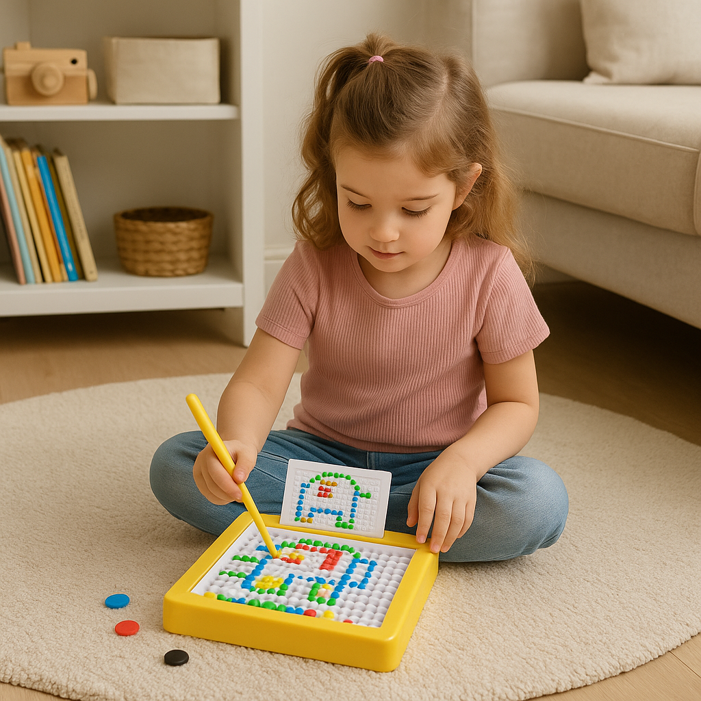 Montessori Busy Board — Magnetic Drawing Toy
