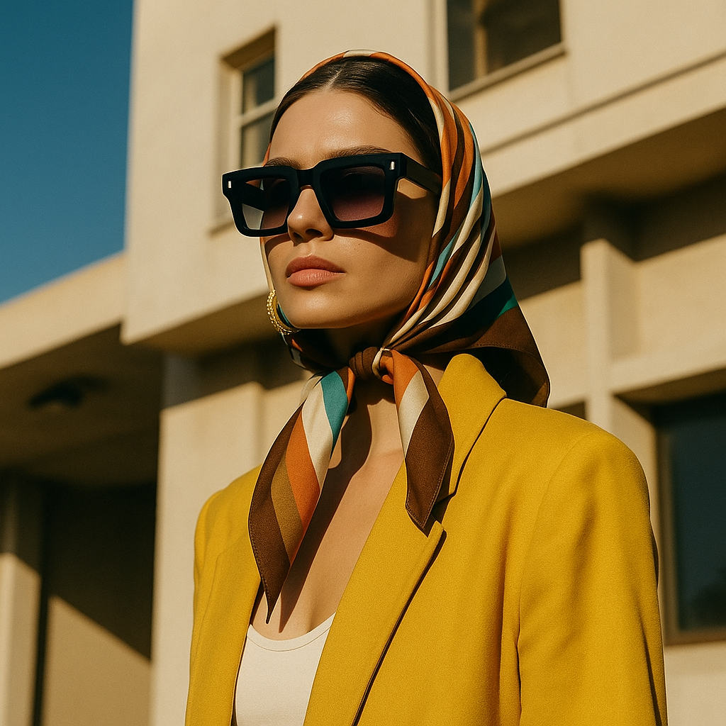 Vintage Sunglasses With Thick Square Frame