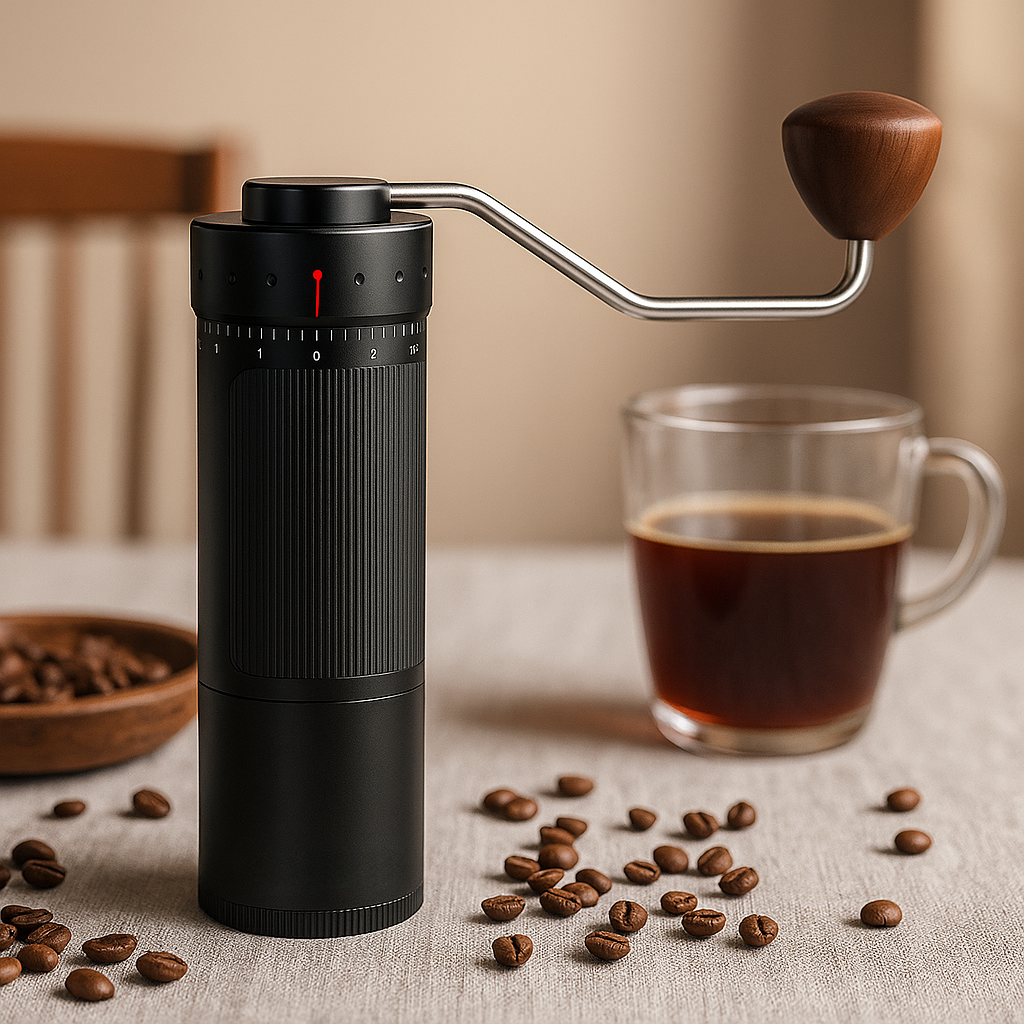 Manual Coffee Grinder – Portable Hand-Crank Burr Mill
